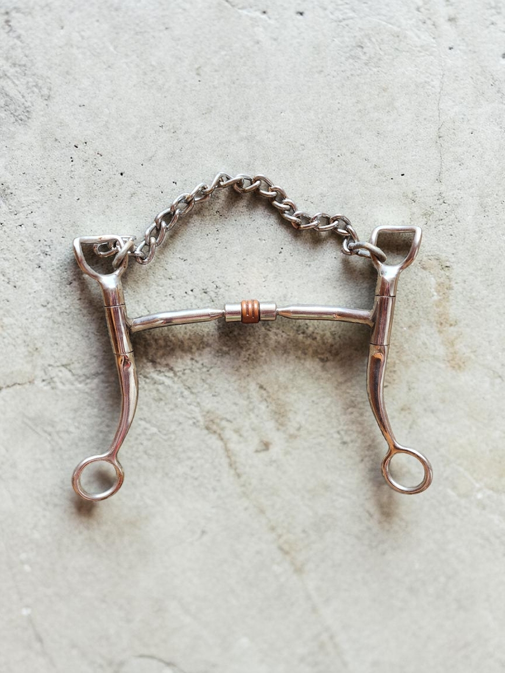 Cavalon 6" Western Bit With Tongue Relieve And Copper Roller